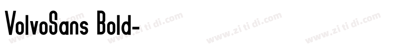 VolvoSans Bold字体转换